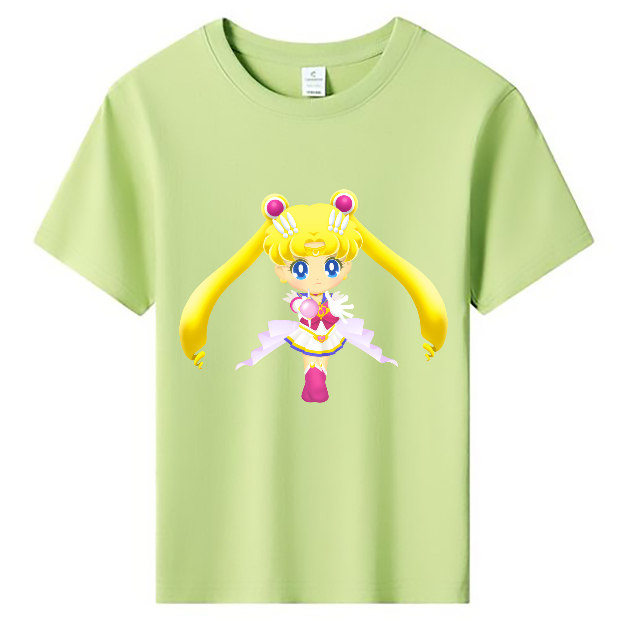 （画像用） 美少女戦士セーラームーン 月野 うさぎ つきの うさぎ Sailor Moon Tsukino Usagi 綿100％キッズTシャツ（フロントプリント）